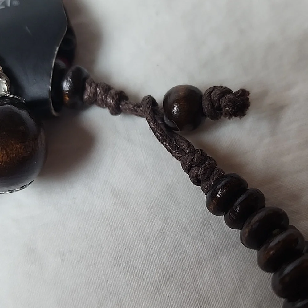 Paparazzi Cancun Cast Away Brown and Yellow Beaded Necklace With Earrings NWT